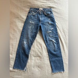 Agolde Riley Jeans - high rise straight cut